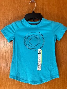 Kids Aqua Blue Graphic Tee - “We Are Unstoppable”